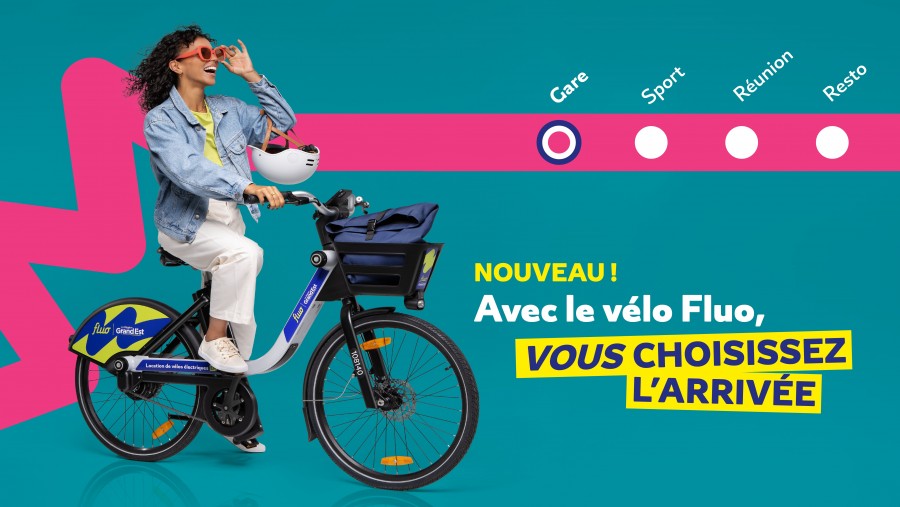 Les vélos Fluo débarquent en gare de Sarreguemines !