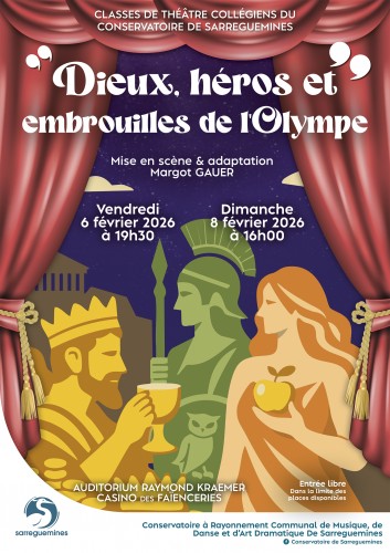 Spectacle du Conservatoire : Dieux, héros et embrouilles de l'Olympe