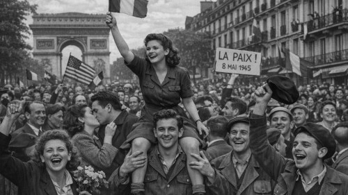 C&eacute;r&eacute;monie de comm&eacute;moration de la Victoire du 8 mai 1945