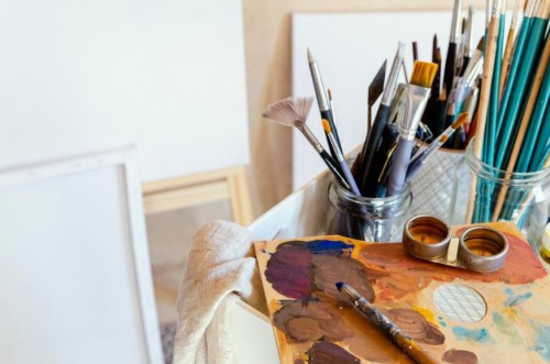 Atelier peinture avec Eve Guerrier : cr&eacute;er une image personnelle