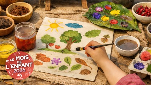 MOIS DE L'ENFANT | Atelier créatif de peinture naturelle