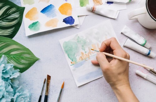 Atelier aquarelle : Inspiration des grands ma&icirc;tres