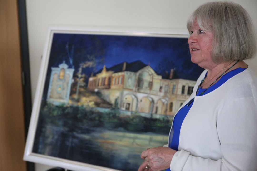 Mme Christiane KOEPPLER et sa peinture